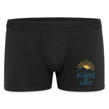 Power of love: Sun over clouds - Men's Boxer Shorts - black - Front