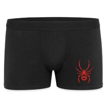 Red spider mite and skull - Men's Boxer Shorts - black - Front