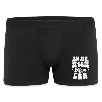 In My Sports Mom Era – Proud Athletic Mom Zitat - Männer Boxer Shorts - Schwarz - Vorne
