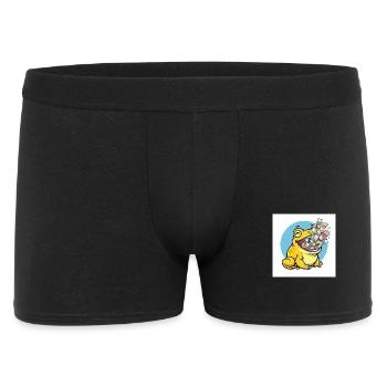 Laughing frog with money rain - Men's Boxer Shorts - black - Front