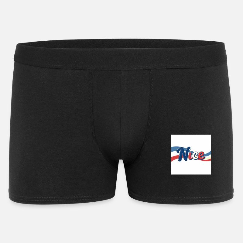 Nice wie Nizza - Männer Boxer Shorts - Schwarz