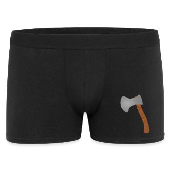 T-shirt avec illustration de hache des bois - Boxer Homme - noir - Devant