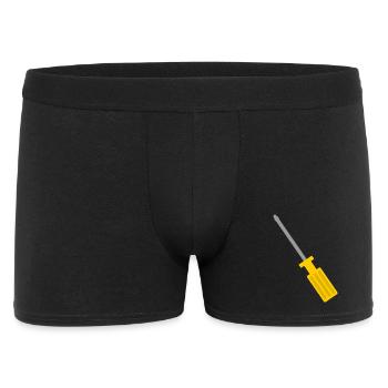 Illustration d’outil de tournevis vintage - Boxer Homme - noir - Devant
