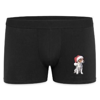 Bonnet de Noël Jack Russell Terrier - Boxer Homme - noir - Devant