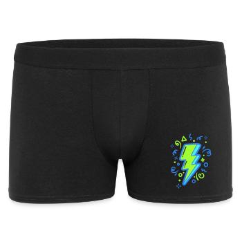 Energy Ray with Neon Colors - Men's Boxer Shorts - black - Front