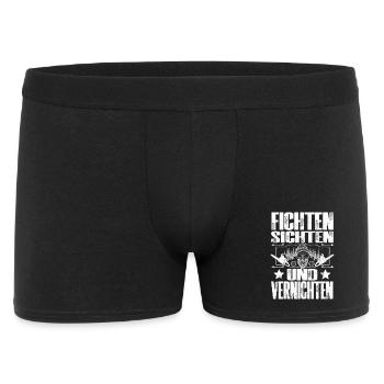 Holzfäller - Männer Boxer Shorts - Schwarz - Vorne
