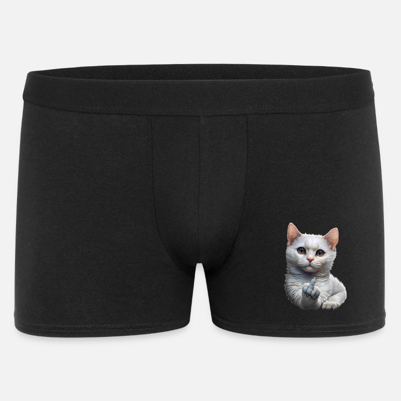 Katze - Männer Boxer Shorts - Schwarz