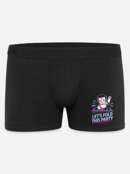 DJ Humour Animal Scottish Fold Chat - Boxer Homme - noir