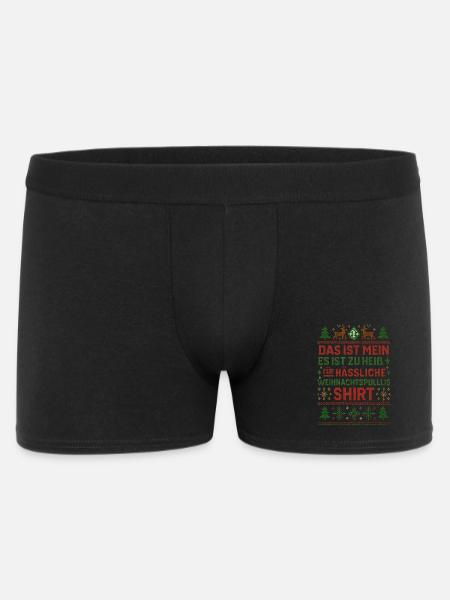 Ugly Christmas Weihnachten - Men's Boxer Shorts - black