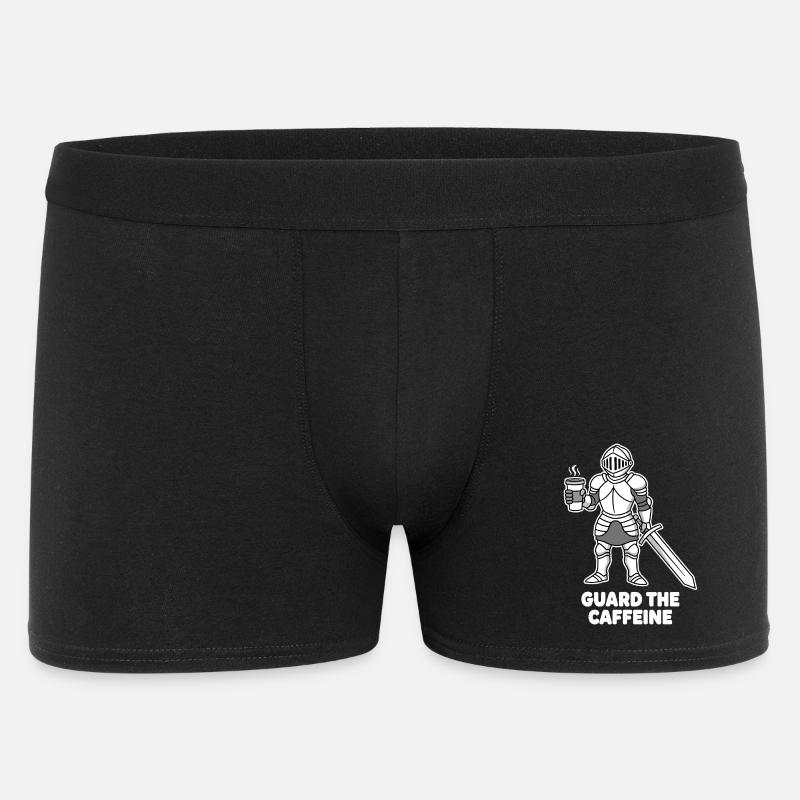 Kaffeekämpfer Ritter - Männer Boxer Shorts - Schwarz