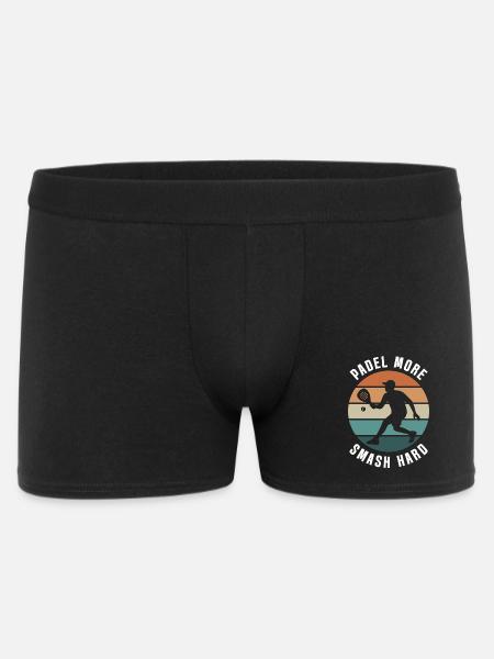 Padel Plus Smash Hard Retro Design - Boxer Homme - noir