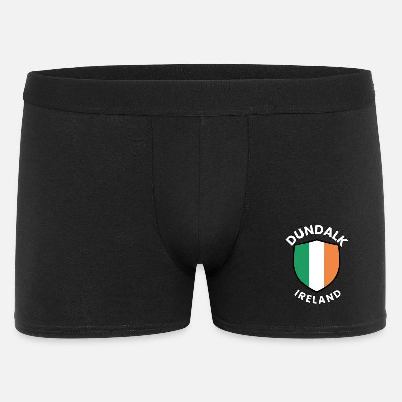 Dundalk-Irland-Schild - Männer Boxer Shorts - Schwarz