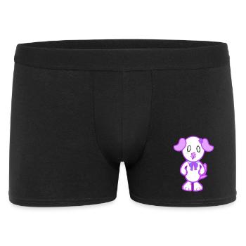 KawaiiDOGGOS – Flora-Druck - Männer Boxer Shorts - Schwarz - Vorne