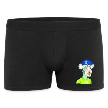 Ape Neon-Style - Männer Boxer Shorts - Schwarz - Vorne