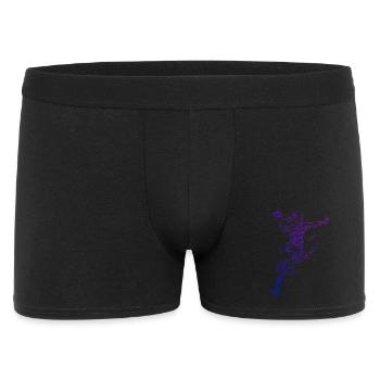 Iconisches Handball Motiv fuer Frauen - Männer Boxer Shorts - Schwarz - Vorne