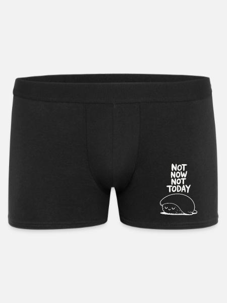 Not Now Not Today Sloth - Men's Boxer Shorts - black