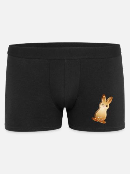 Osterhasen-Plätzchen mit bunten Zuckerstreuseln - Männer Boxer Shorts - Schwarz