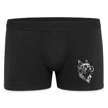 Australian Terrier Silhouette Dog Dog Wilsigns - Men's Boxer Shorts - black - Front