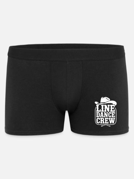 Line Dance Crew Western Logo - Männer Boxer Shorts - Schwarz