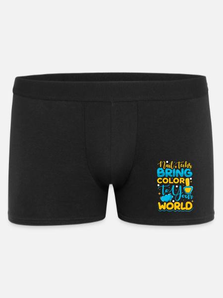 Nageldesigner Nageldesignerin Kosmetik Nagelstudio - Männer Boxer Shorts - Schwarz