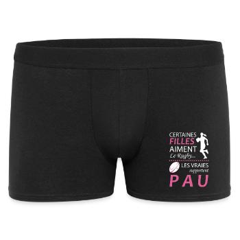 Certaines Filles Aiment Le Rugby Les Vraies Sup... - Boxer Homme - noir - Devant