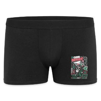 Boulder More Climbing Motivation - Männer Boxer Shorts - Schwarz - Vorne