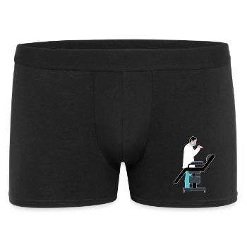 Dentist Treatment Comic Cartoon - Men's Boxer Shorts - black - Front