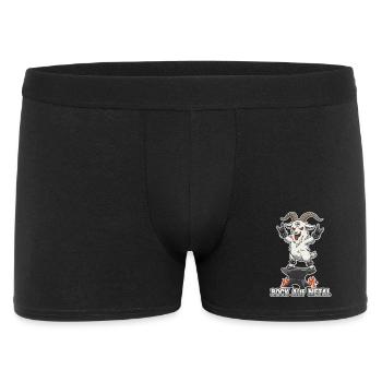 Bock auf Metal | Geiß auf Amboss, Heavy Metal - Männer Boxer Shorts - Schwarz - Vorne