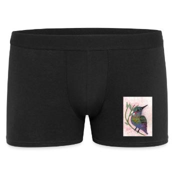 Oiseau - Boxer Homme - noir - Devant