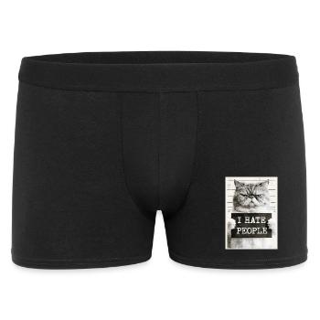 GrimmigerKater I HATE PEOPLE - Men's Boxer Shorts - black - Front