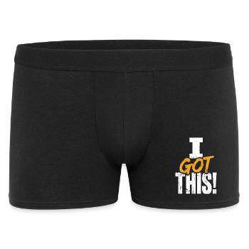 Ich habe diesen kühnen Pinsel bekommen - Männer Boxer Shorts - Schwarz - Vorne