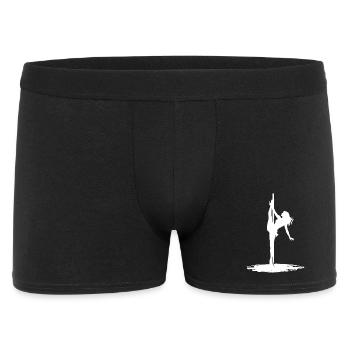 Pole Dance Silhouette – Ästhetische Kunst - Männer Boxer Shorts - Schwarz - Vorne
