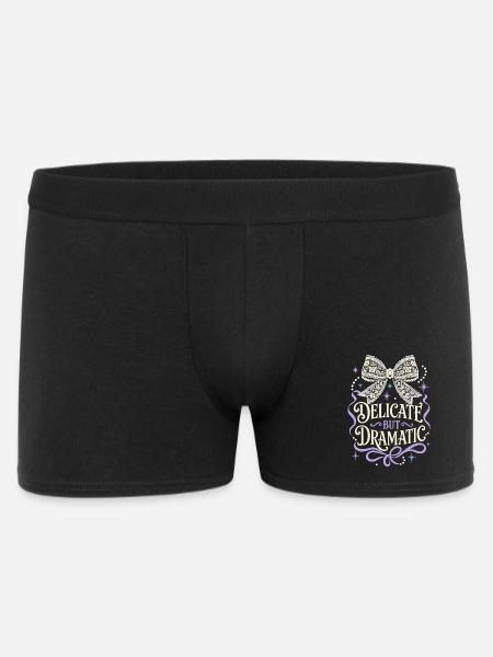 Delicate But Dramatic Bow - Men's Boxer Shorts - black