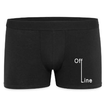 Off Line - Men's Boxer Shorts - black - Front