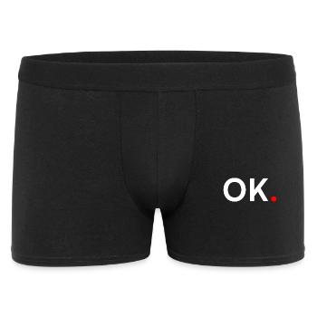 OK. Expression Minimaliste Tendance - Boxer Homme - noir - Devant