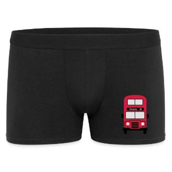 London - Männer Boxer Shorts - Schwarz - Vorne