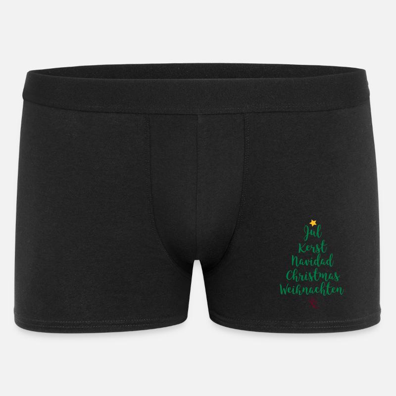 Arbre de Noël - Boxer Homme - noir