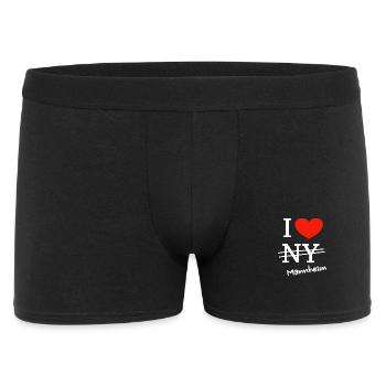 I love Mannheim - Men's Boxer Shorts - black - Front