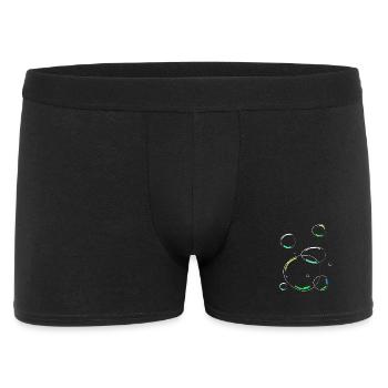 Soap bubbles soap colorful circles - Men's Boxer Shorts - black - Front