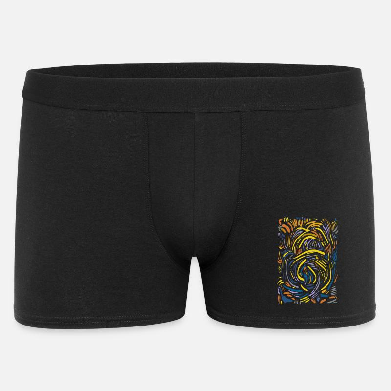 Abstrakt - Männer Boxer Shorts - Schwarz