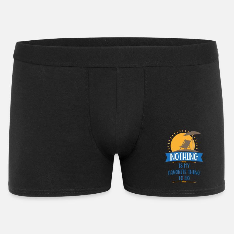Plage d’activités préférée : Rien - Boxer Homme - noir