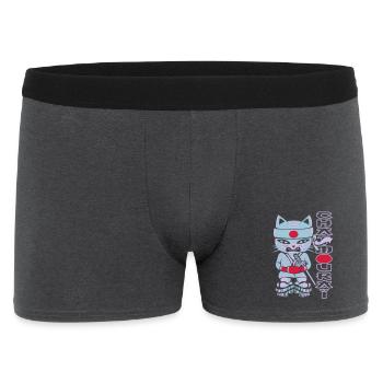 Chat mouraï flex - Männer Boxer Shorts - Anthrazit - Vorne