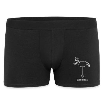 Steckenfärt, hobbyhorse, horse on wheels - Men's Boxer Shorts - black - Front