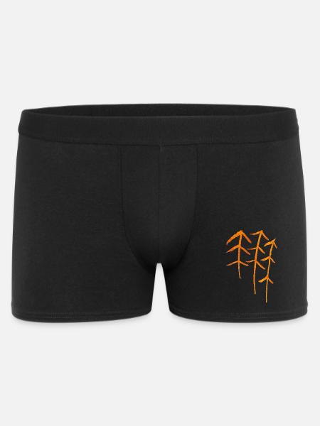 Fir Runes / Forest Symbol - Men's Boxer Shorts - black