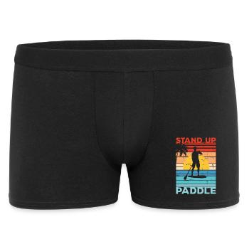Stand Up Paddle SUP Couché de soleil Cadeau Paddle - Boxer Homme - noir - Devant