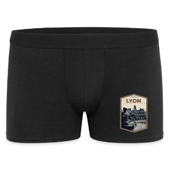 Lyon France est ma ville natale - Boxer Homme - noir - Devant