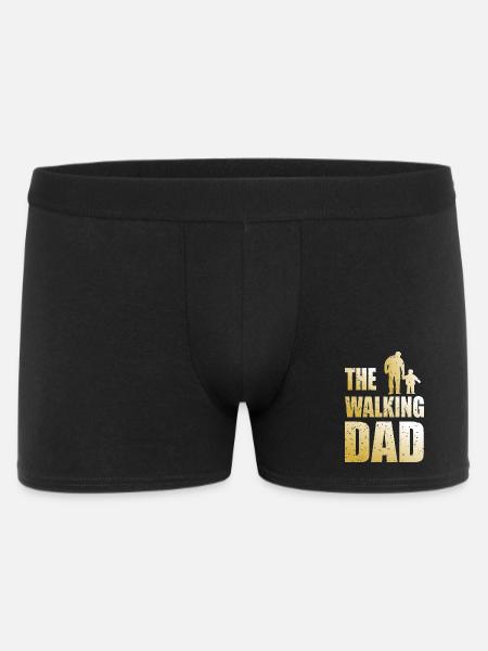 Der wandelnde Vater - Männer Boxer Shorts - Schwarz