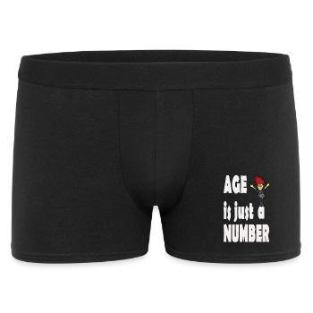 Age is just a number - Men's Boxer Shorts - black - Front