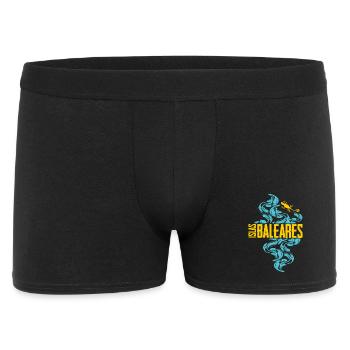 Balearen Inseln Wellen Muster - Männer Boxer Shorts - Schwarz - Vorne