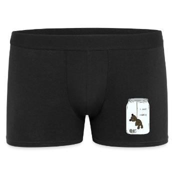 I hate cuddlIng - Männer Boxer Shorts - Schwarz - Vorne